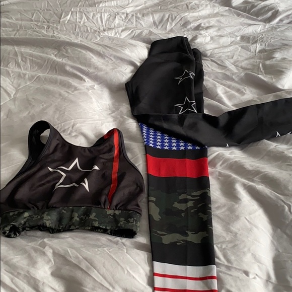 SET: Noli leggings and sports bra (stars and camo) - Picture 7 of 7